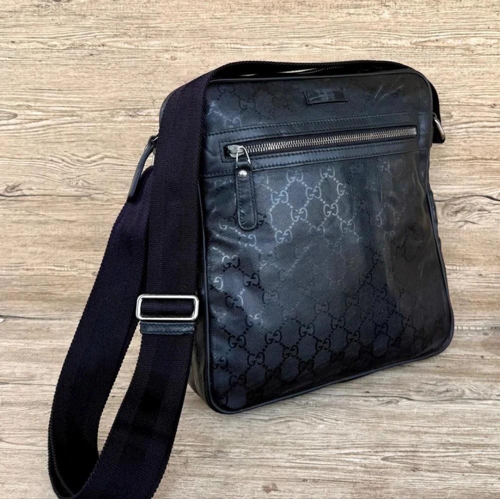 Gucci GG Imprime Coated Canvas Medium Shoulder Messenger Bag